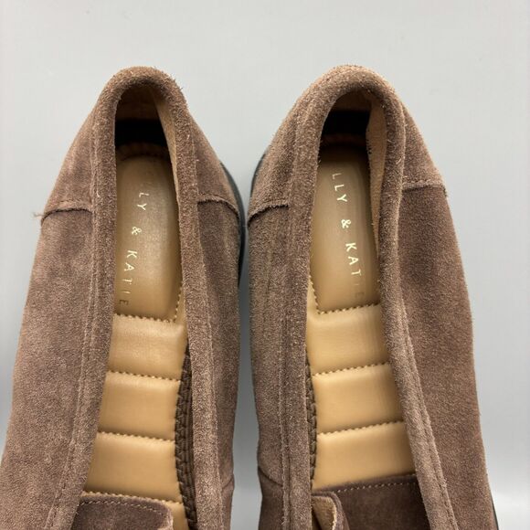 Kelly &‎ Katie Loafers Women’s Size 10 M Major Brown Suede Lug Sole Horse-Bit - Picture 11 of 13